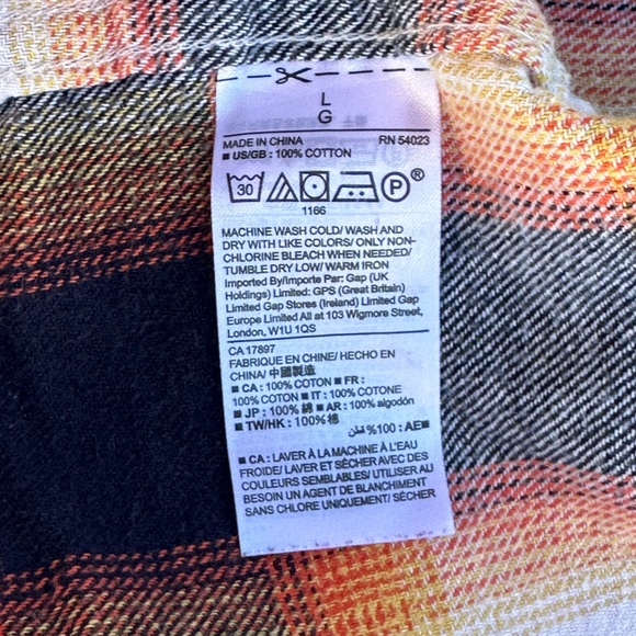 Gap Man’s L Flannel Shirt - Picture 4 of 13